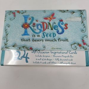 24 All Occasion Inspirational‎ Small Cards and Card Holder Box